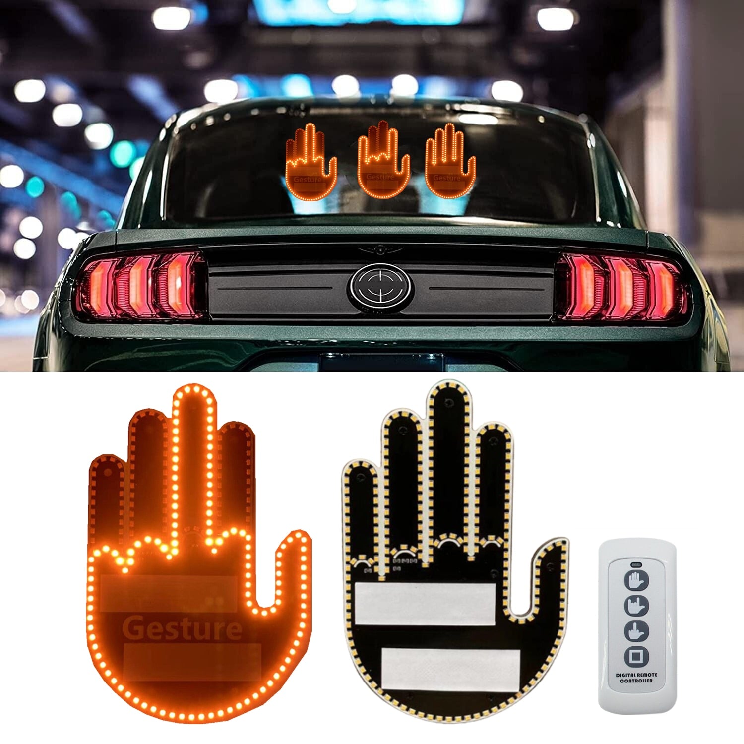 Lustiges Auto Fingerlicht mit fern